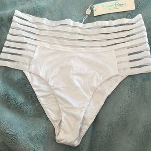 NWT Beach Bunny Sheer Addiction high waist bottom